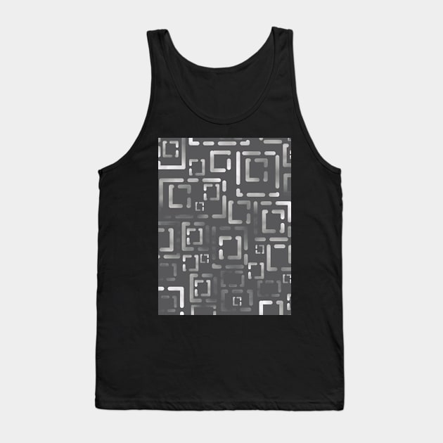 Blocks Greys on Grey 5748 Tank Top by ArtticArlo